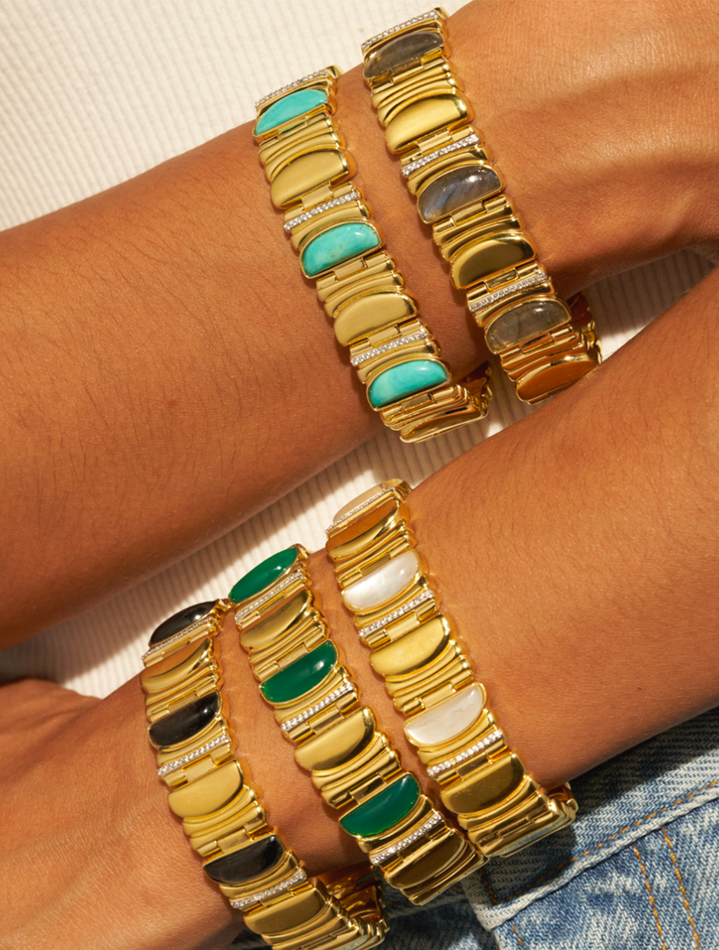 Seema Bracelet - Turquoise - alternate view