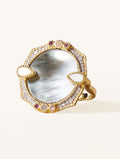 Janih Ring - Grey Mother-of-pearl - front view