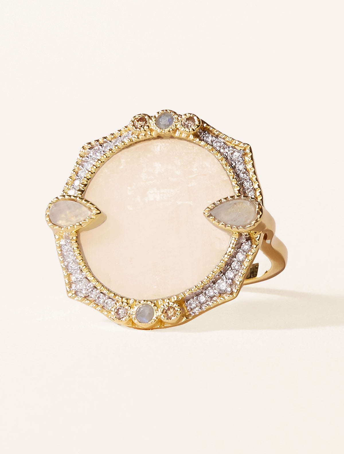 Janih Ring - Stone of Moon - front view