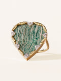 Lima Ring - Aventurine - front view