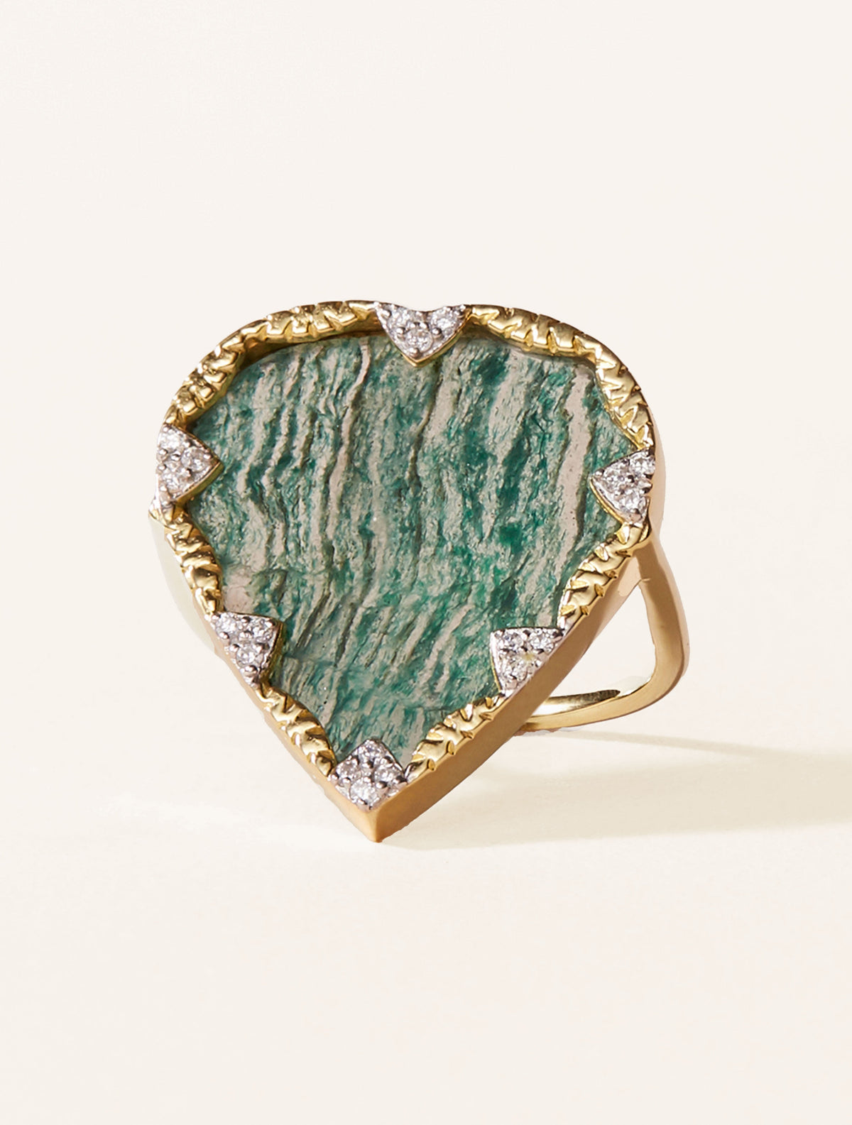 Lima Ring - Aventurine - front view