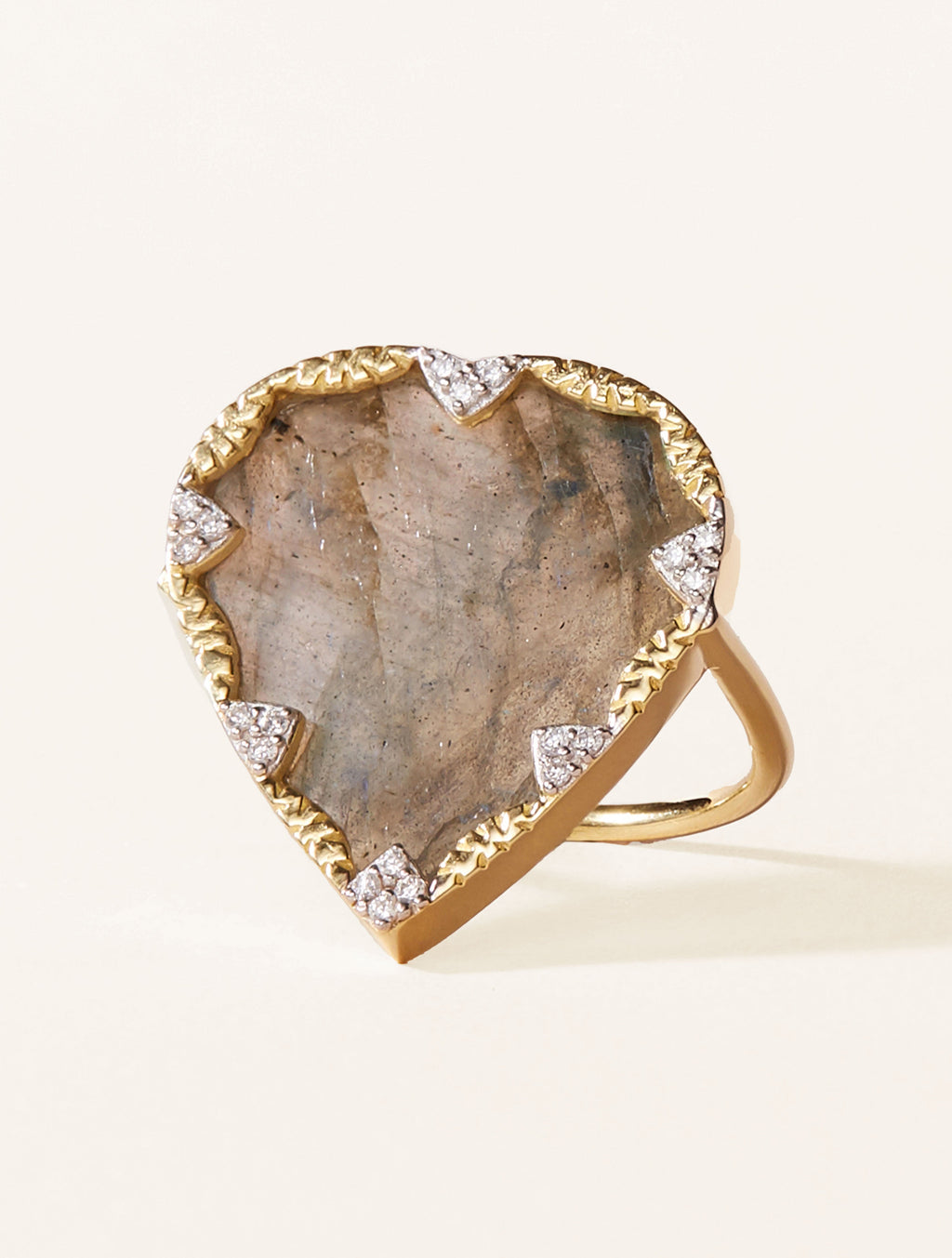 Lima Ring - Labradorite - front view