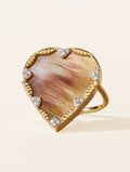 Lima Ring - Pink Mother-of-pearl - front view
