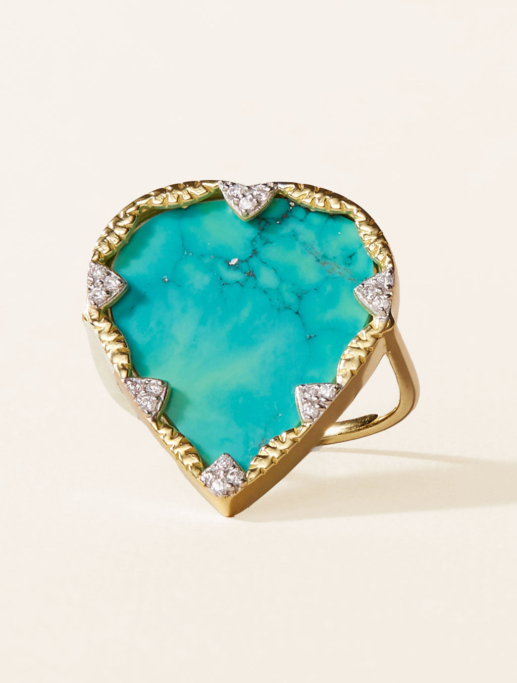 Lima Ring - Turquoise - front view