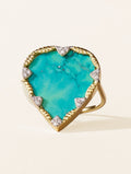 Lima Ring - Turquoise - front view