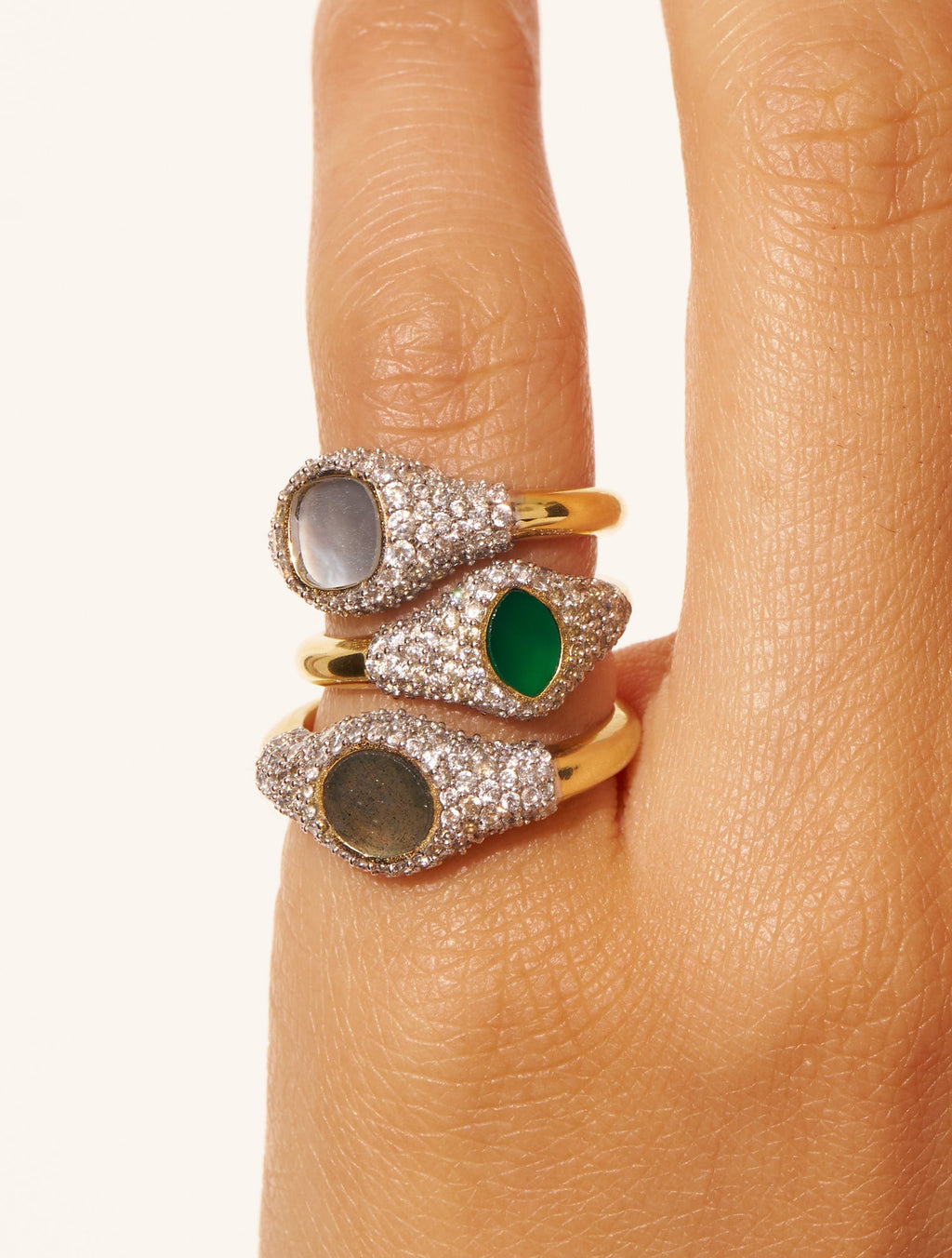 Gigi Ring - Golden Obsidienne - alternate view
