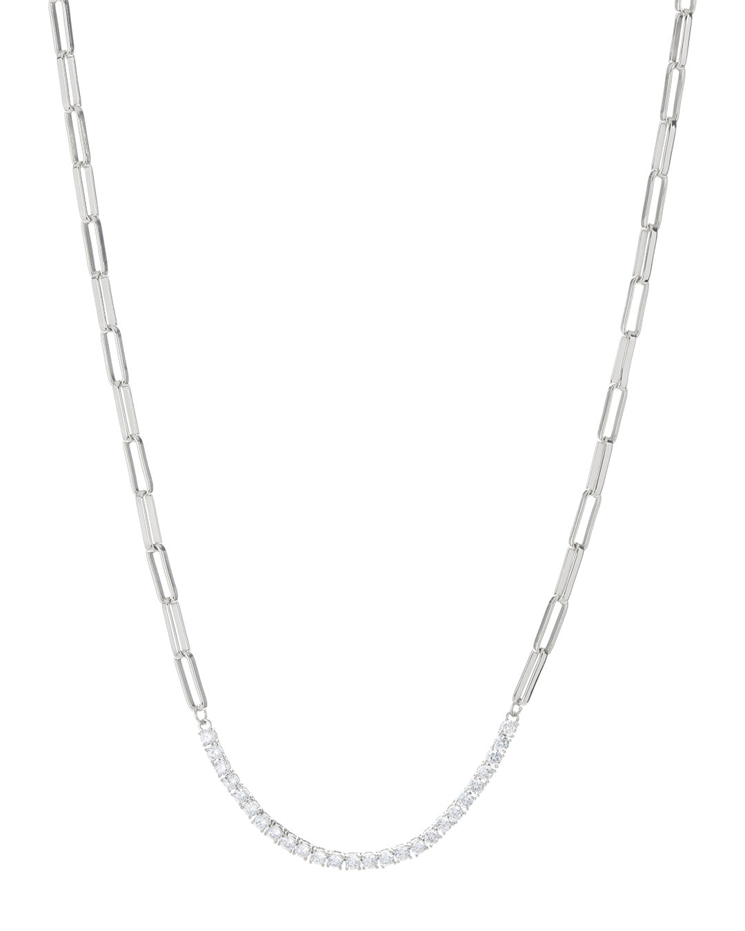 Ballier Chain Link Necklace - Silver
