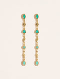 Macha Earrings - Turquoise - front view