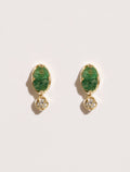 Mani Earrings - Aventurine - front view