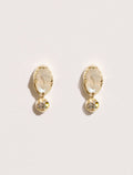 Mani Earrings - Stone of Moon - front view