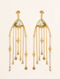 Mina Earrings - Labradorite - front view