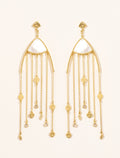 Mina Earrings - Mother-of-pearl - front view