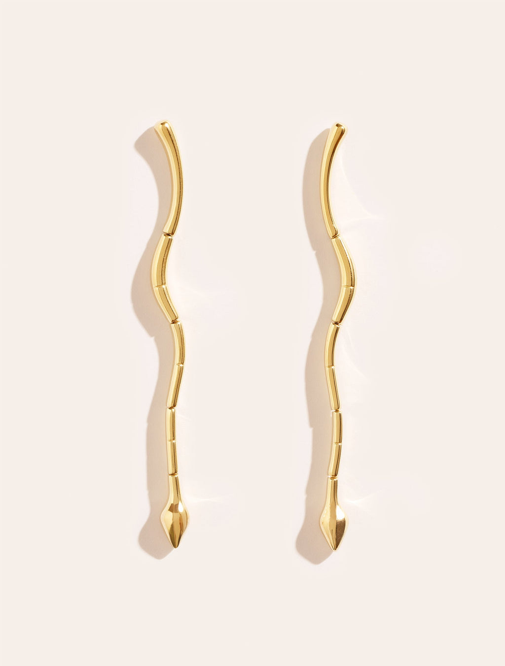 Règne Earrings - Animal - Snake - front view