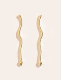 Règne Earrings - Animal - Snake - front view