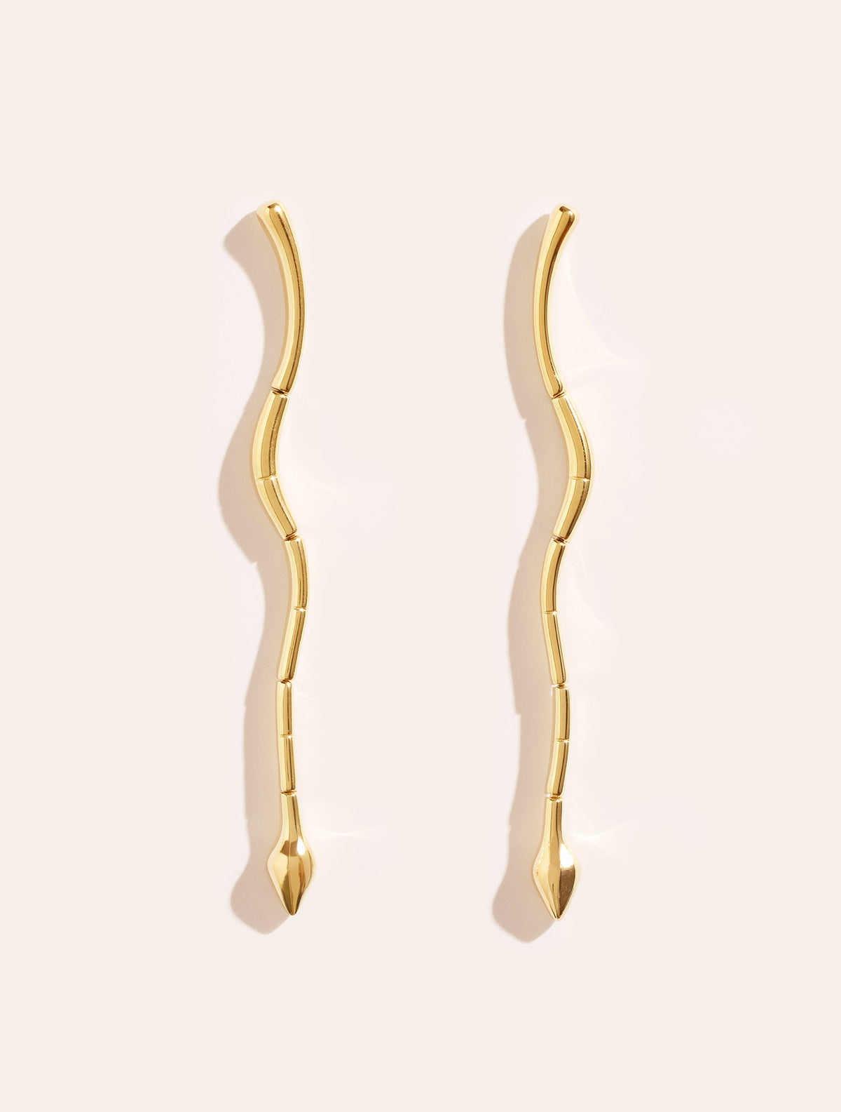 Règne Earrings - Animal - Snake - front view