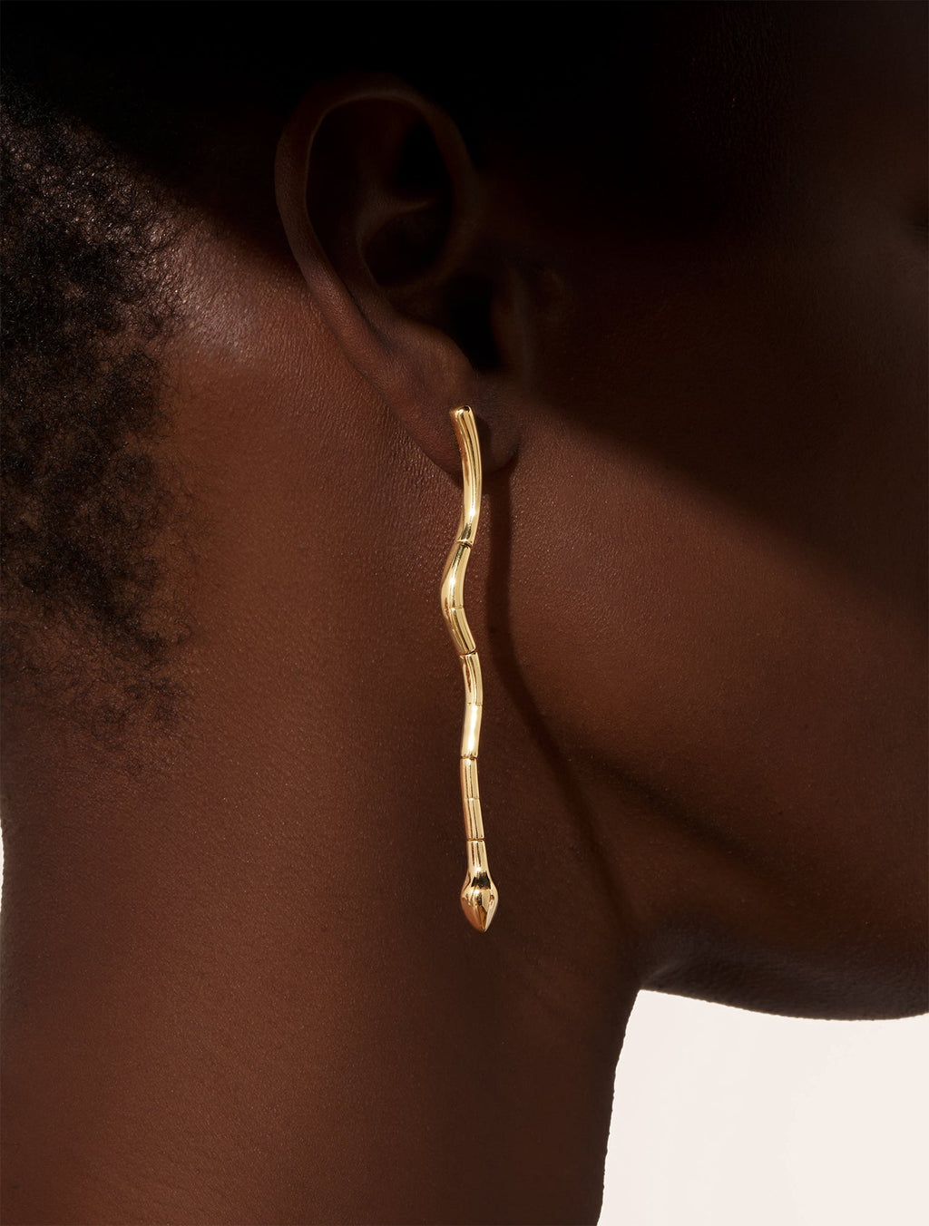 Règne Earrings - Animal - Snake - detail view