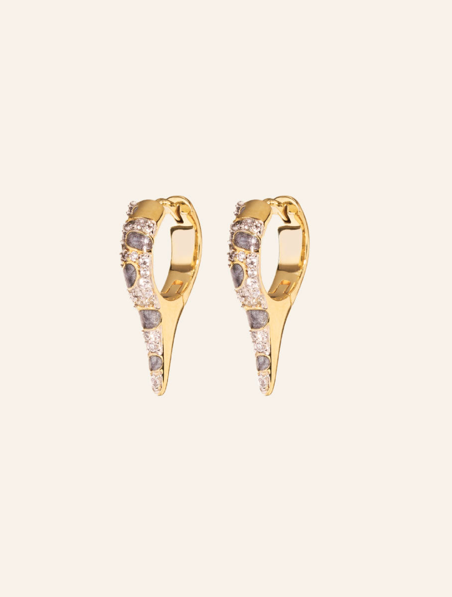 Earrings d’oreilles Ranee - Grey - front view