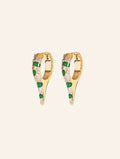 Ranee Earrings - Green - front view