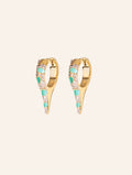 Ranee Earrings - Turquoise - front view