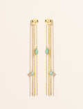 Shayan Earrings - Amazonite - front view