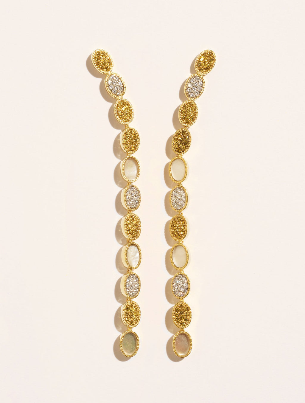 Sinaï Earrings - Mother-of-pearl - front view
