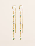 Sitara Earrings - Aventurine - front view