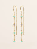 Sitara Earrings - Turquoise - front view