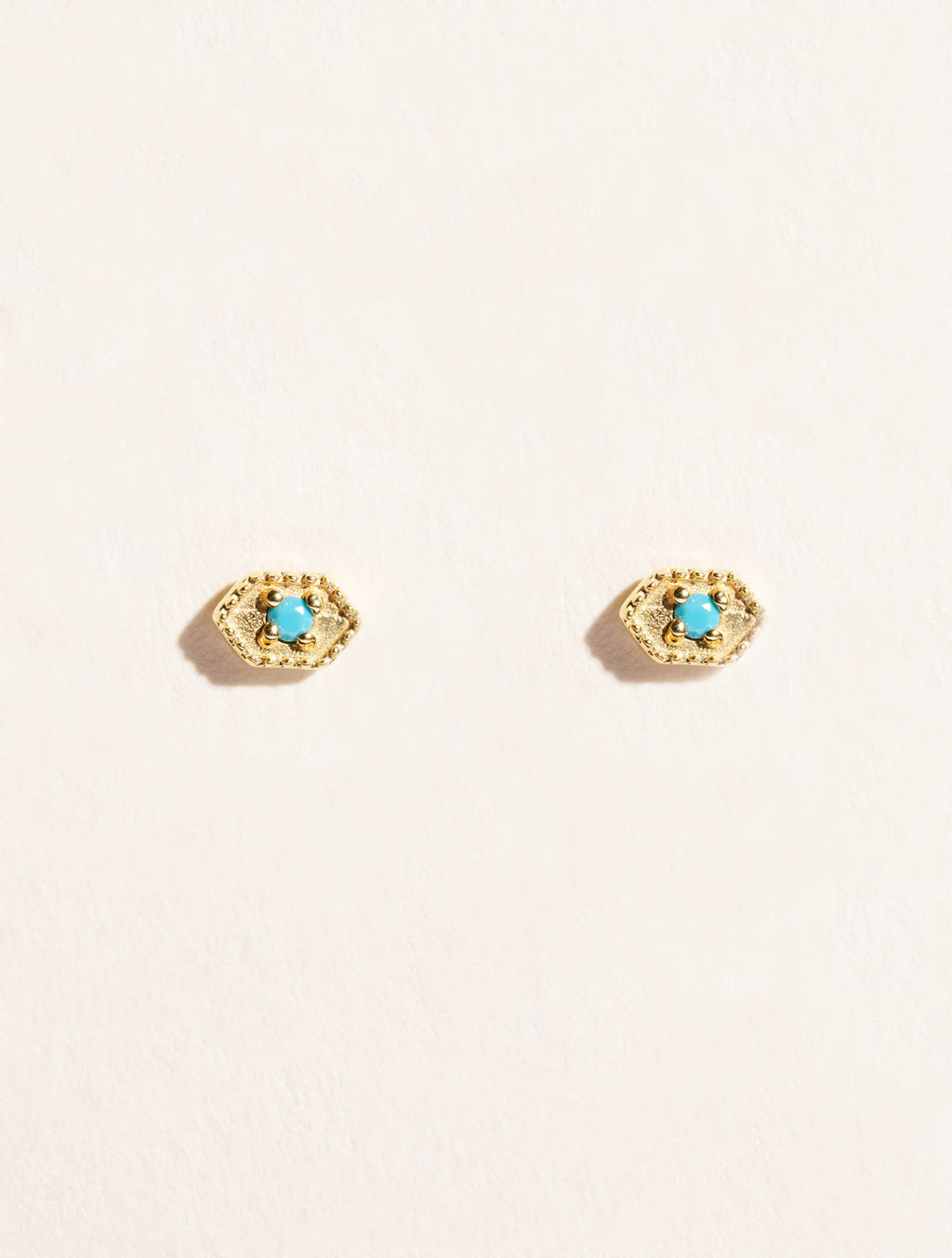 Tara Earrings - Turquoise - front view