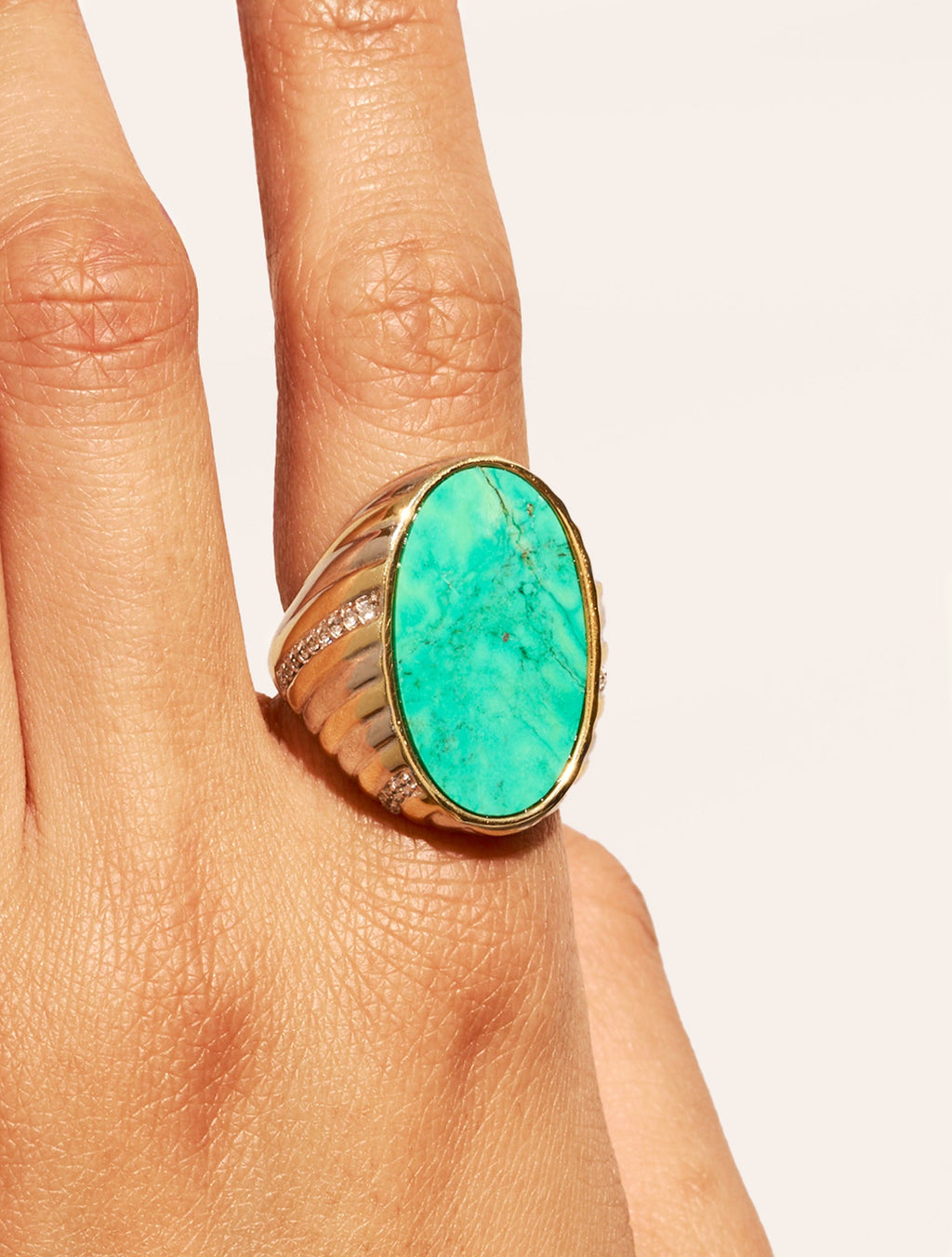 Amara Ring - Turquoise - alternate view