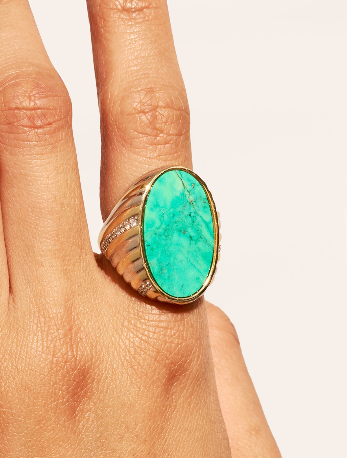 Amara Ring - Turquoise - alternate view