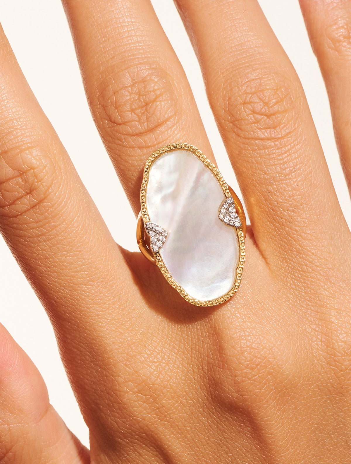Belize Ring - Mother-of-pearl - alternate view