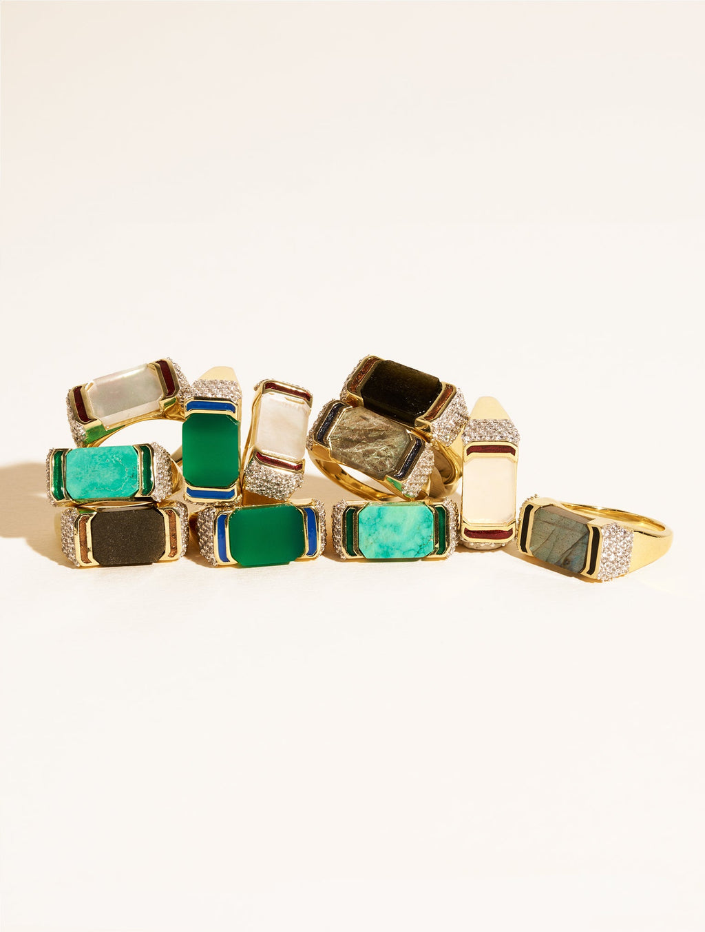 Berry Ring - Labradorite - detail view