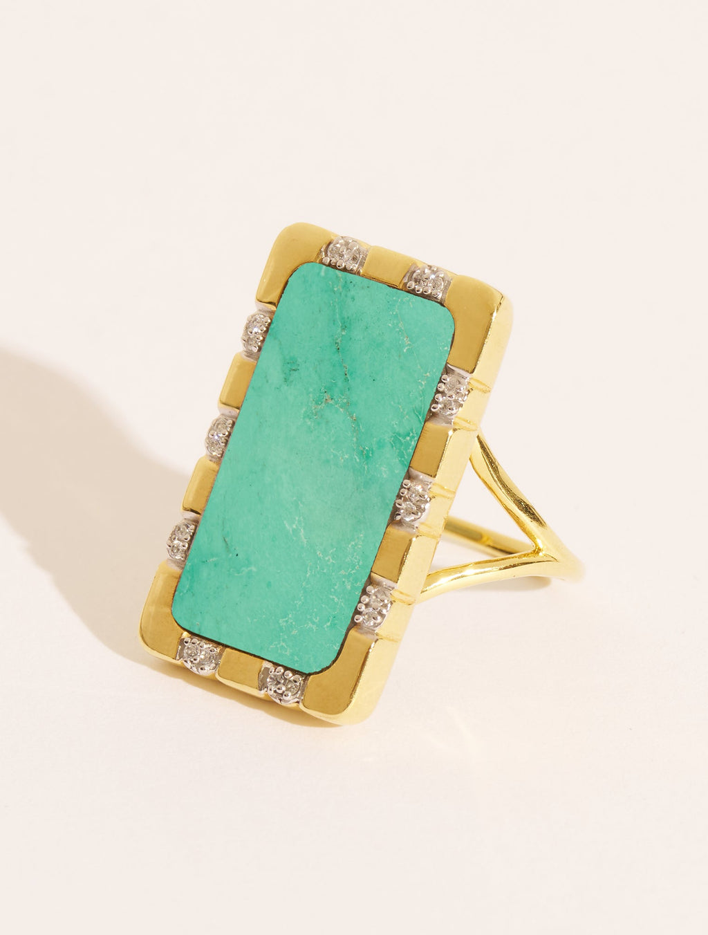 Bianca Ring - Turquoise - front view