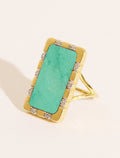 Bianca Ring - Turquoise - front view