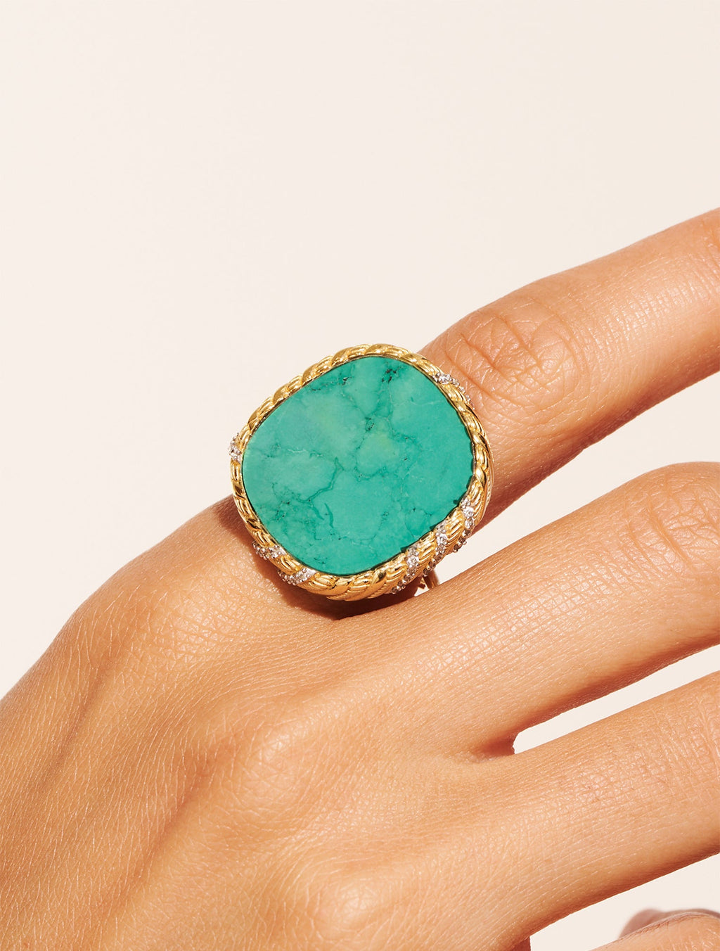 Dona Ring - Turquoise - alternate view