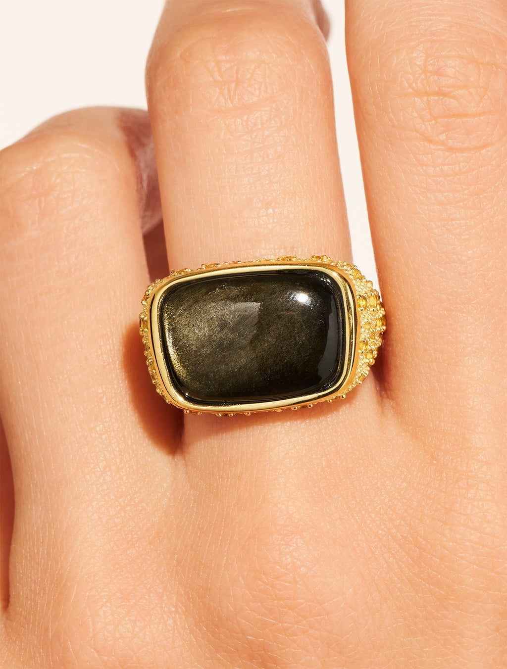 Empreinte Ring - Golden Obsidienne - alternate view