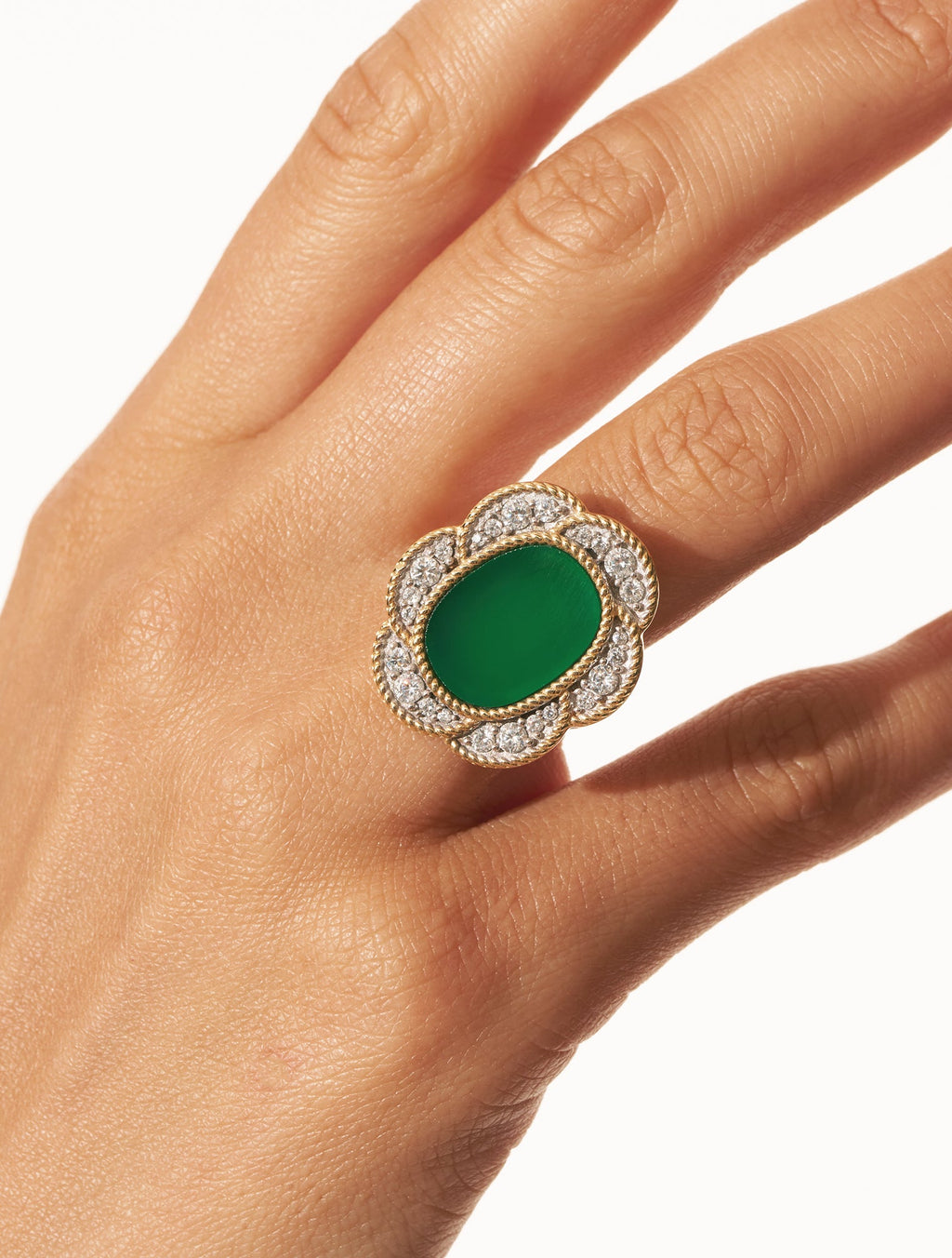 Esmée Ring - Green Onyx - alternate view