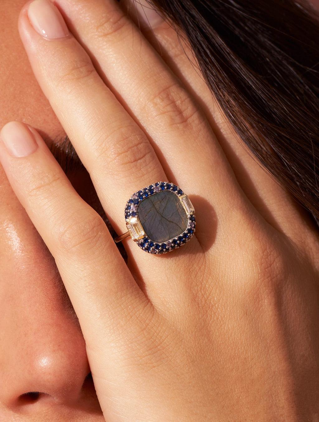 Idylle Ring - Labradorite - detail view