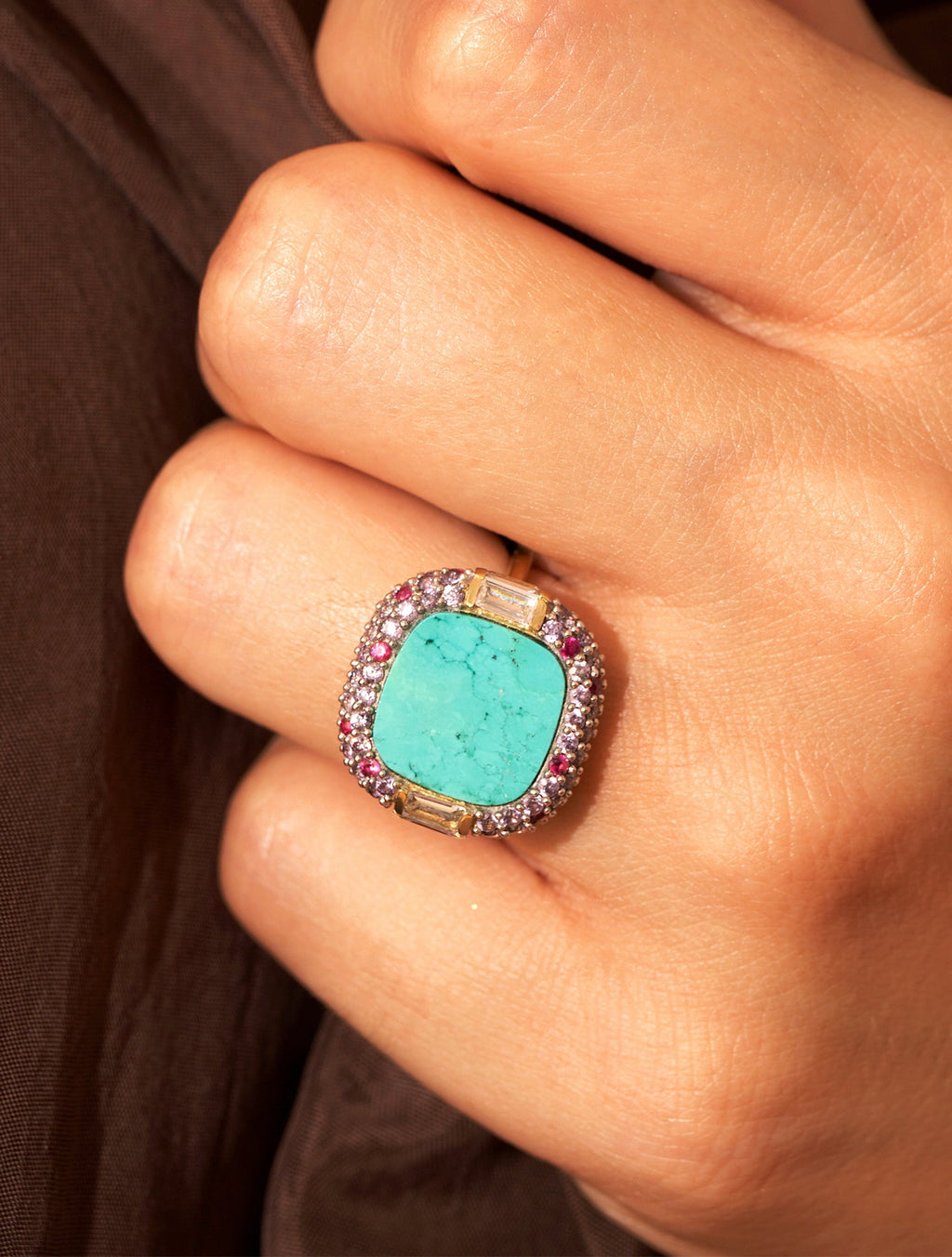Idylle Ring - Turquoise - alternate view