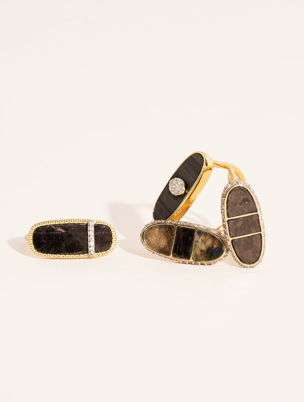 Izy Ring - 2 - Textured Onyx - another angle