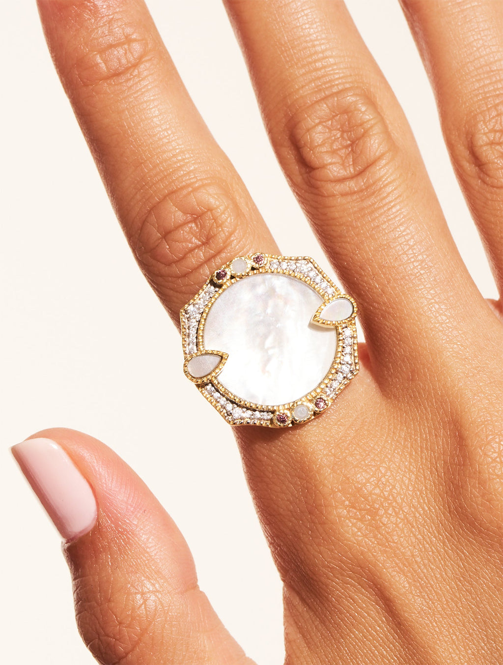 Janih Ring - Mother-of-pearl - alternate view