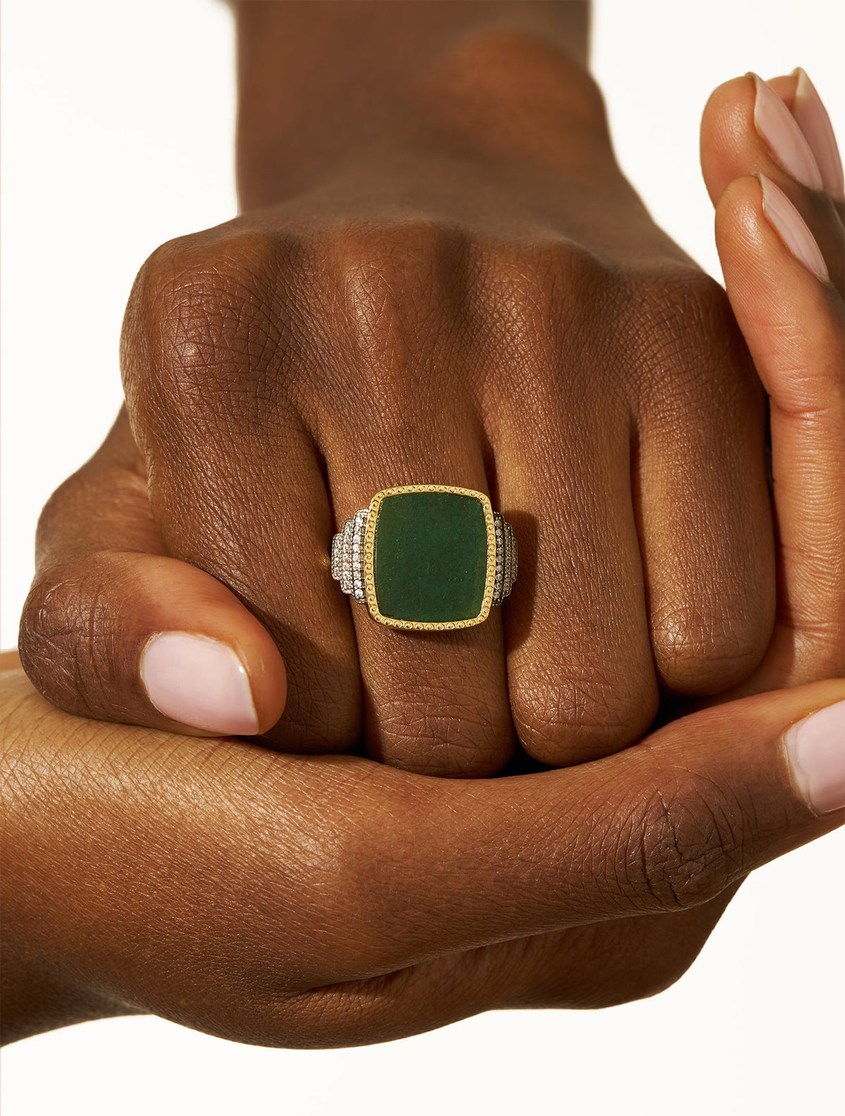 Kara Ring - Aventurine - alternate view