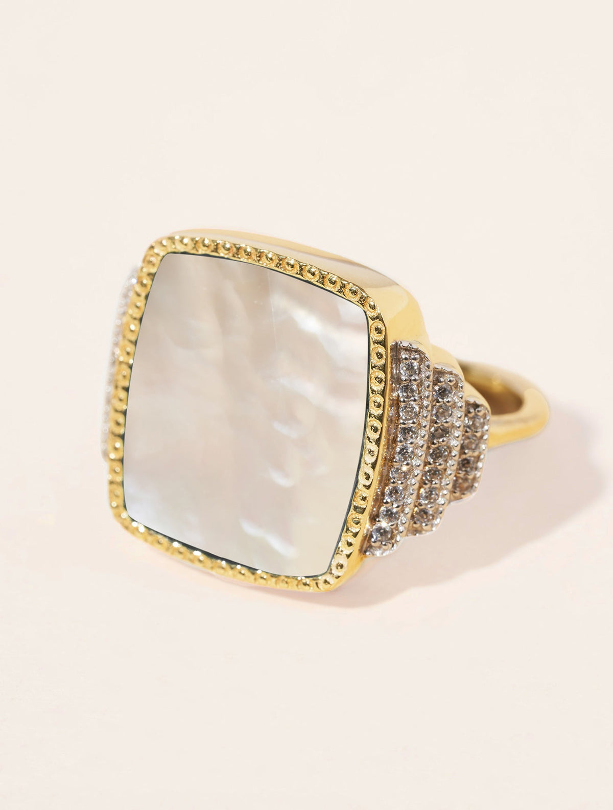 Kara Ring - Mother-of-pearl - front view
