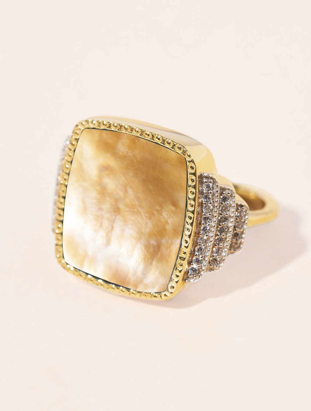 Kara Ring - Pink Mother-of-pearl - front view