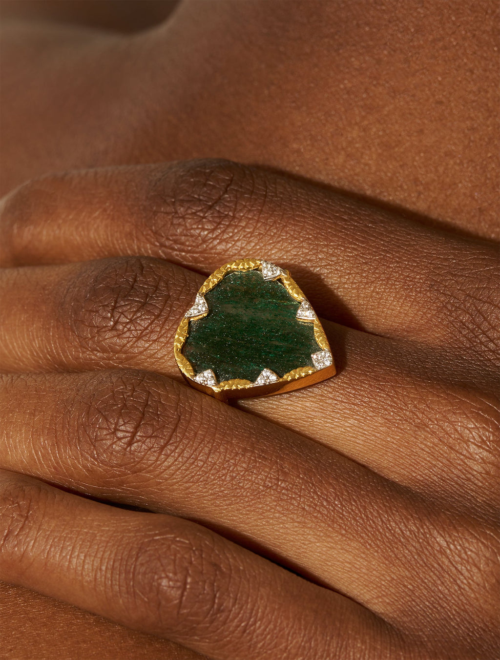 Lima Ring - Aventurine - alternate view