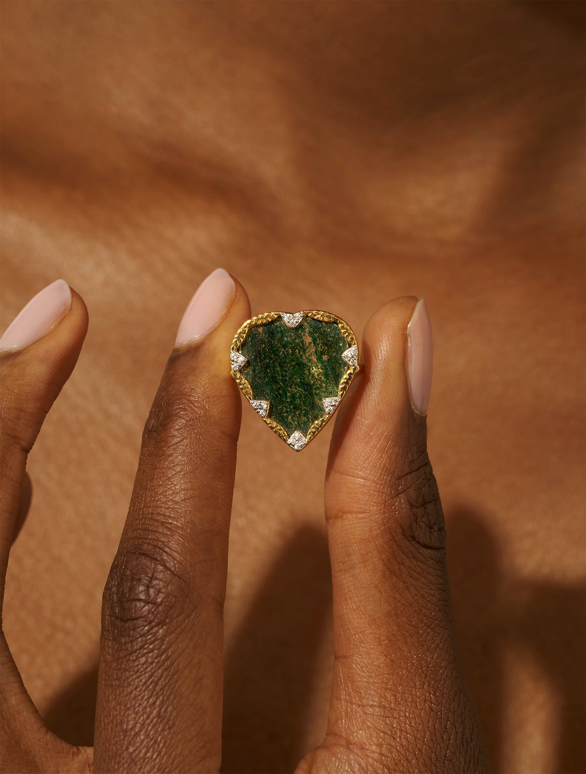 Lima Ring - Aventurine - detail view