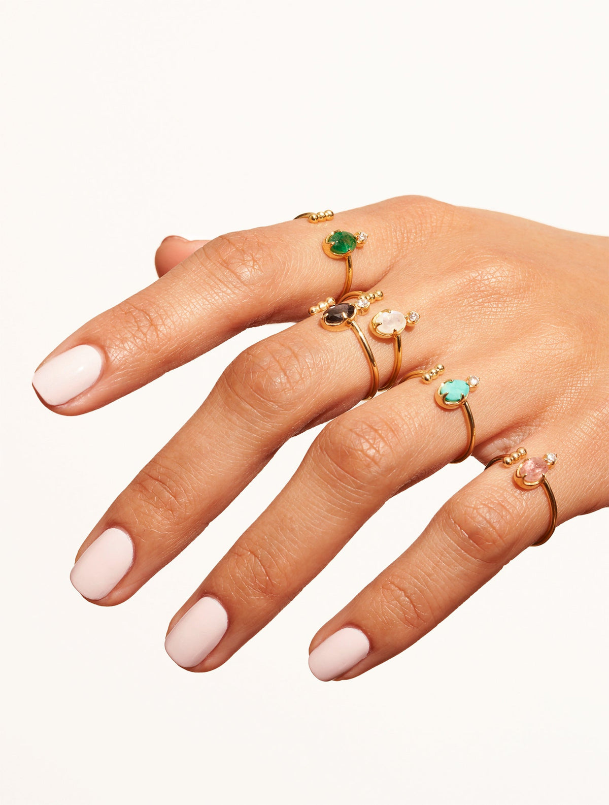 Mani Ring - Quartz Fraise - detail view