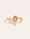 Mani Ring - Labradorite - front view