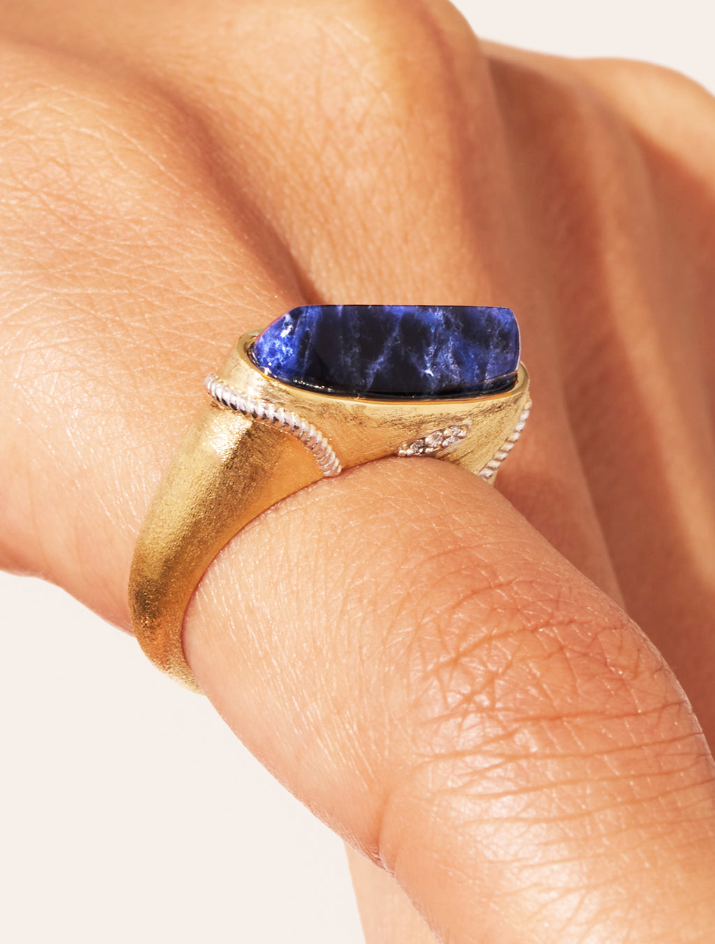 Minuit Ring - Sodalite - alternate view