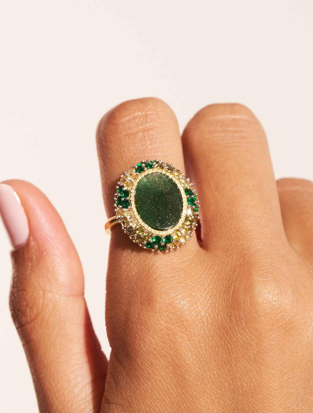 Mirage Ring - Aventurine - alternate view